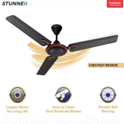 Hindware Stunner 1200 mm 3 Blade Ceiling Fan (Chestnut Bronze, Pack of 1) Hindware Stunner 1200 mm 3 Blade Ceiling Fan (Chestnut Bronze, Pack of 1)